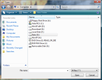 Vista style file dialog